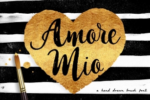 Amore Mio Brush Font Download