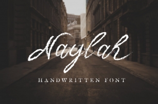 Nalyah  Casual handwritten font Font Download