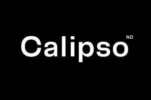 Calipso ND: display neo-grotesque Font Download