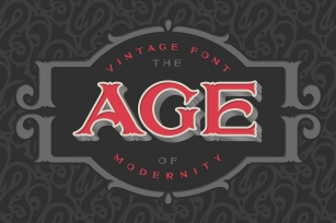 VIntage font "The age of modernity" Font Download