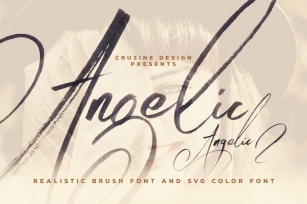 Angelic Brush  SVG Font Download