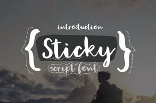 New! Sticky Font Download
