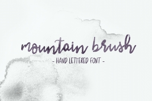 Mountain Brush Font Download