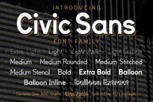 Civic Sans Family Font Download