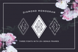Diamond Monogram Font Download