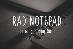 Rad Notepad Font Download