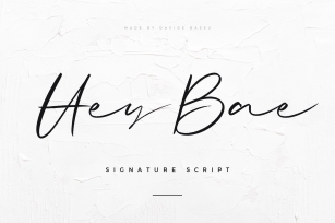 Hey Bae Font Download