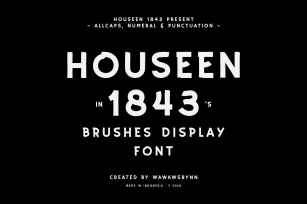 HOUSEEN 1843 Font Download
