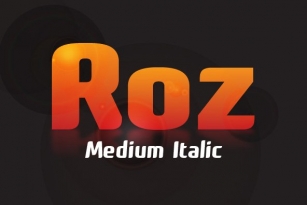 Roz Medium Italic Font Download