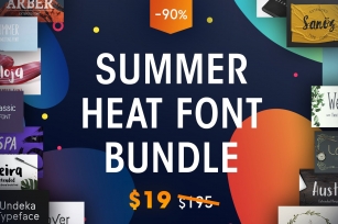 The Summer Heat Bundle Font Download