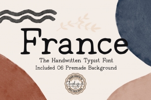 France + Free 6 Premade Background Font Download