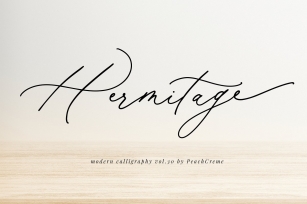Hermitage // Modern Calligraphy font Font Download