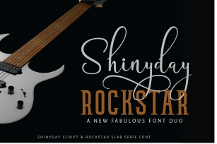 Shinyday  ROCKSTAR font duo Font Download