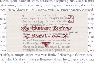 1589 Humane Bordeaux set Font Download