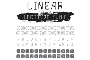 Letters for logotype font Font Download