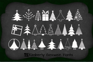 KG Christmas Trees Font Download