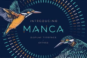 Manca Display Typeface + Extras Font Download