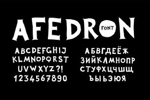English and Russian alphabets Font Download