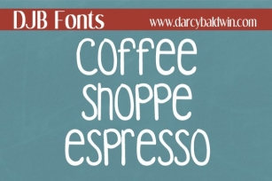 DJB Coffee Shoppe Espresso Font Download