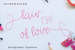 the law of love Font Download