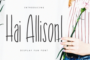 Hai Allison Fun Display Font Download