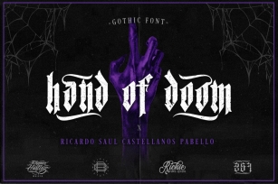 Hand of Doom (Gothic) Font Download