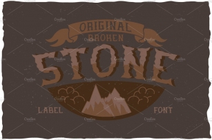 Stone Angry Look Label Typeface Font Download