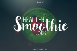 Smoothie font duo Font Download