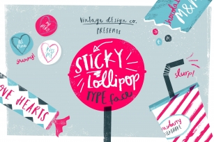 Sticky Lollipop Font Download