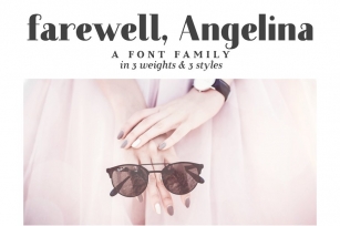 Farewell Angelina font family Font Download