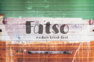 Fatso—handwritten font Font Download