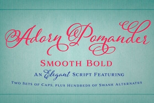 Adorn Pomander Bold Smooth Font Download