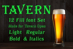 Tavern Fill Set Font Download