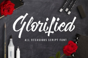 Glorified Script Font Download