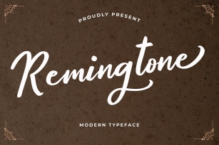Remingtone  Calligraphy Font Download