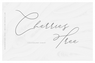 Cherries Tree Script Font Download