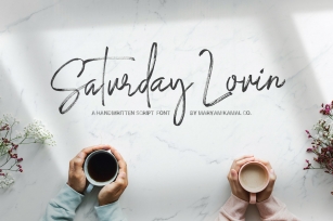 Saturday Loving Signature Font Download