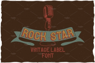 Rock Star Vintage Label Typeface Font Download