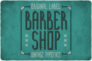 Barber Shop Typeface Font Download