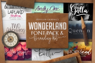 Wonderland Pack  Branding Kit Font Download