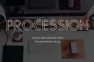 Procession-Creative font Font Download