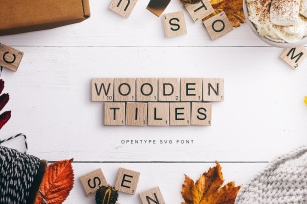 Wooden Tiles Font Download