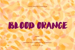 Blood Orange Brush Font Download