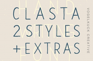 CLASTA  Extras Font Download