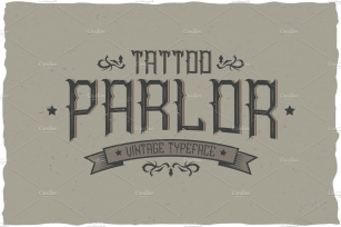Tattoo Parlor Vintage Label Typeface Font Download