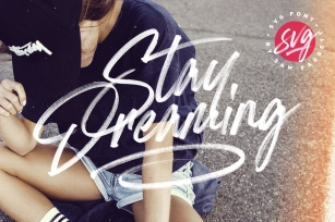 Stay Dreaming SVG Font Download
