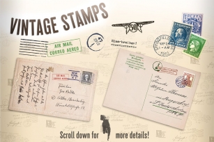 Vintage Stamps One Font Download