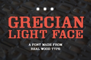 Grecian Light Face Font Download