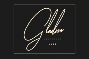 Gladise Signature Font Download
