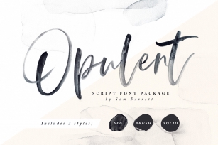 Opulent + SVG Font Download